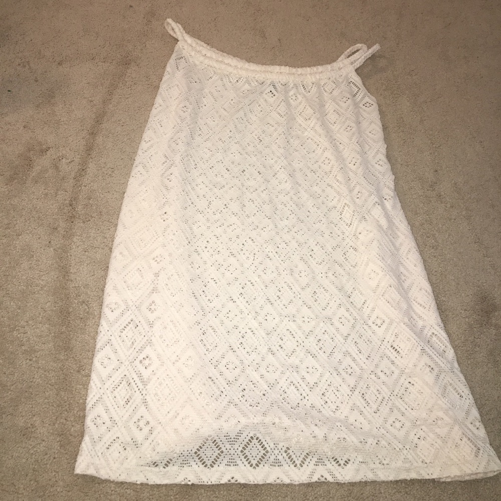 Cream beach coverup